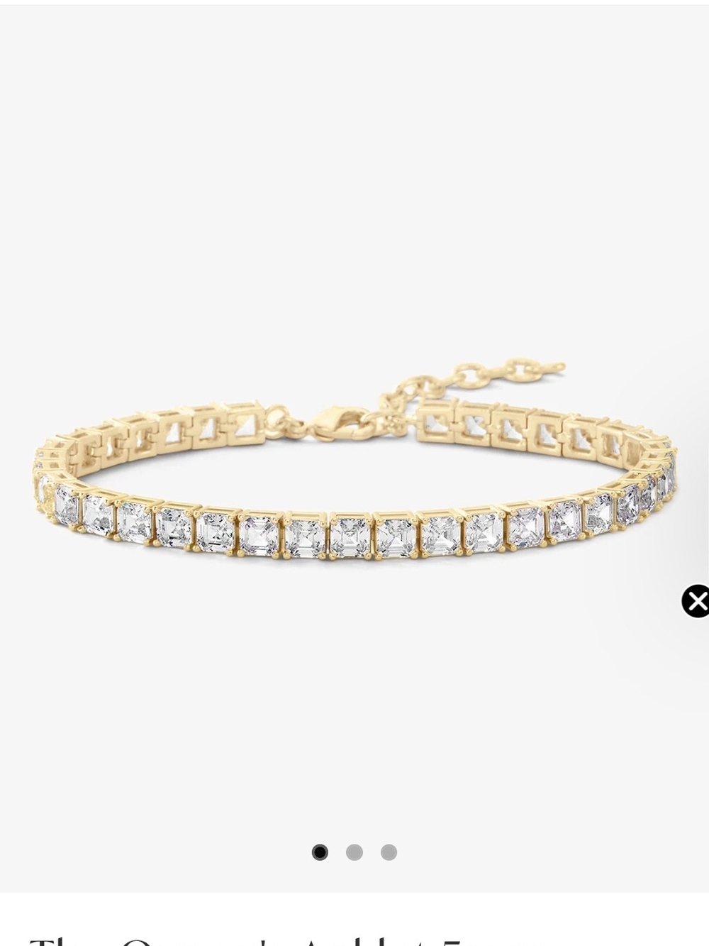 Melinda Maria Anklet with Clear Stones